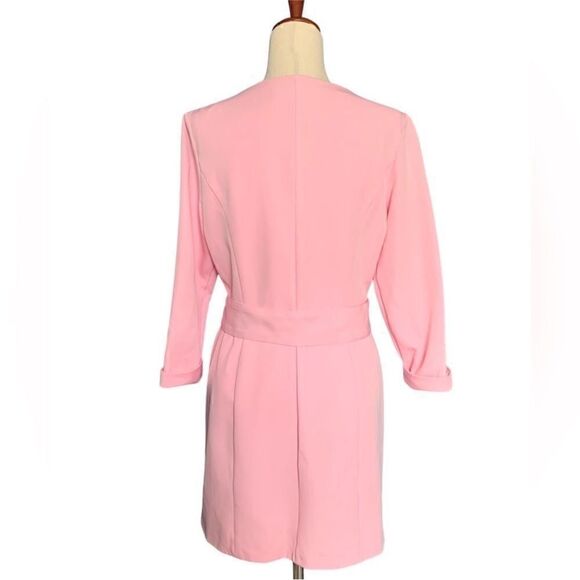 Mac Duggal 55692 Ruffled Faux Tuxedo Mini Dress - Size 10 - Picture 9 of 12